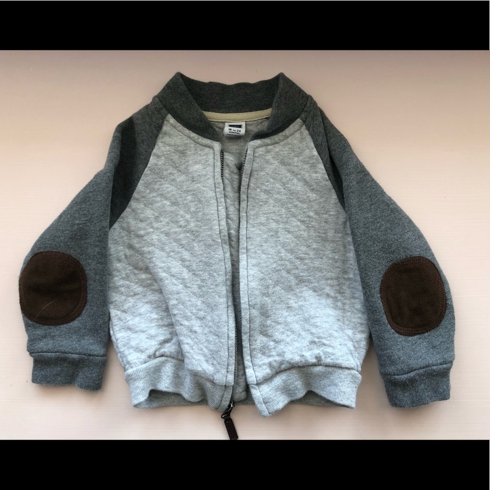 Janie & Jack Toddler sweatshirt with suede elbow
